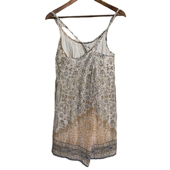Hollister Womens White Aztec Pattern Braided Strap Bohemian Mini Dress Small - Picture 8 of 8